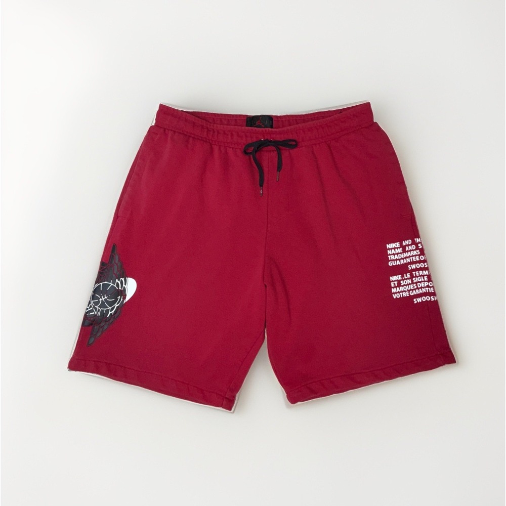 Nike Air Jordan 1 Jumpman Wings Classic Men's XXL 9" Shorts Red Black BQ8472-687